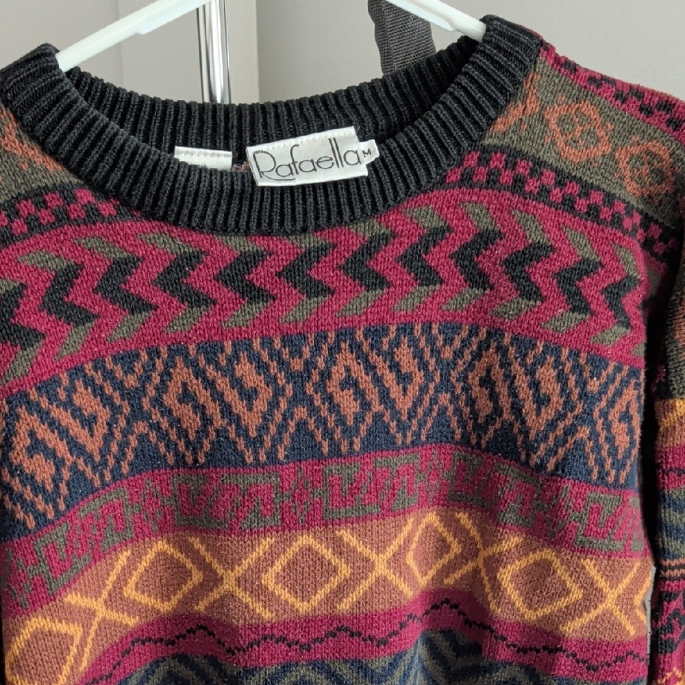 Rafaella Multicolor Patterned Sweater - image 2